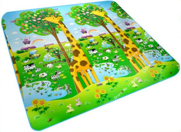 Mata edukacyjna dwustronna ZOO 200x180cm Mata edukacyjna dwustronna ZOO 200x180cm