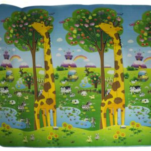 Mata edukacyjna dwustronna ZOO 200x180cm