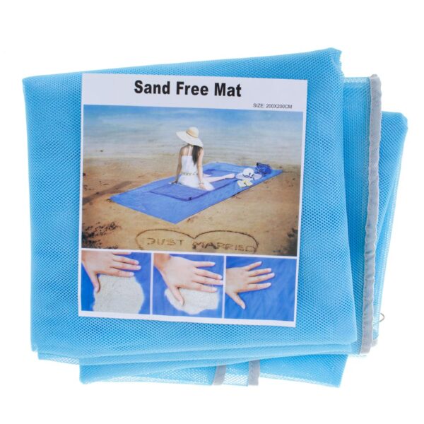 Mata plazowa koc na plaze sand free XXL 200x200cm