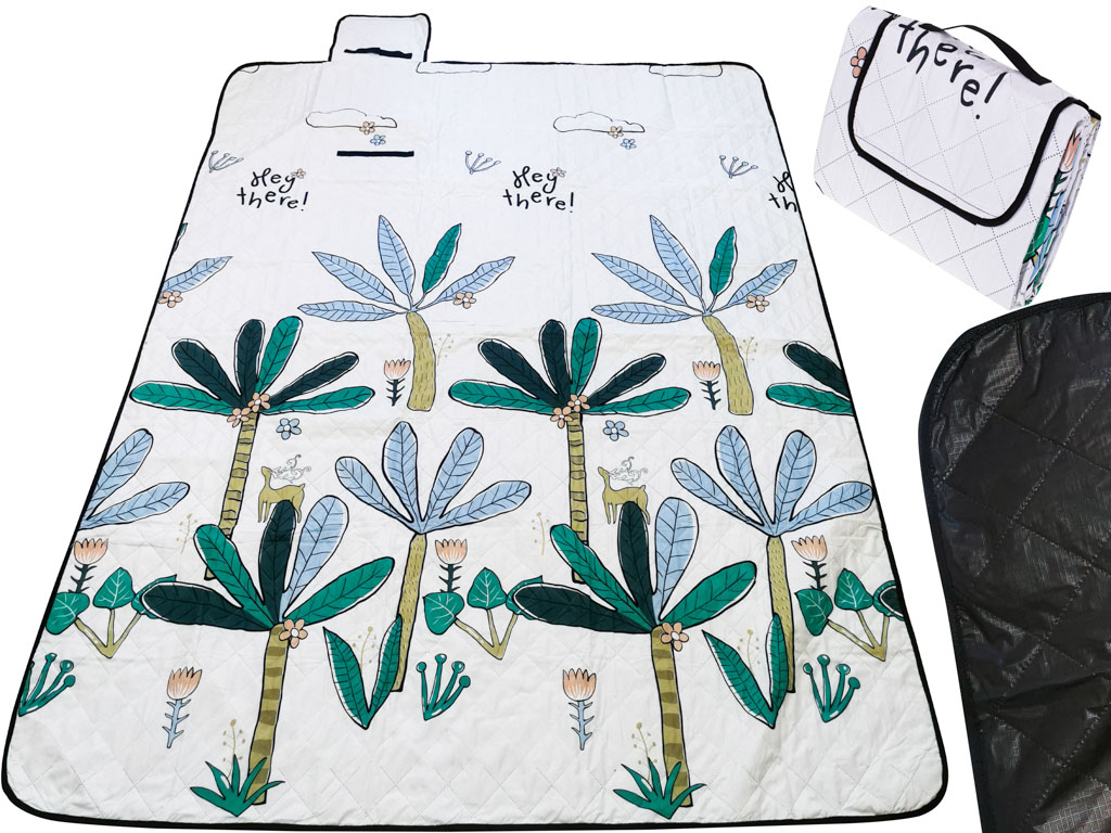 Mata plazowa koc piknikowy biwakowy palmy 150x200