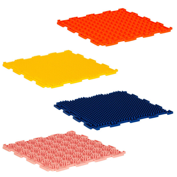 Mata sensoryczne puzzle montessori do masazu stop 8 elementow