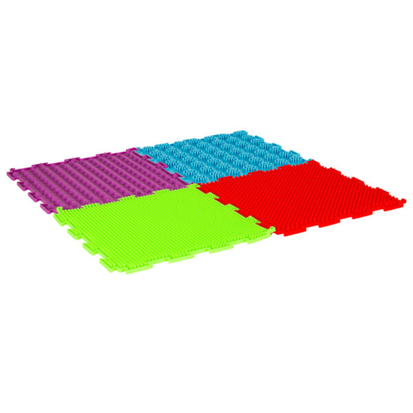 Mata sensoryczne puzzle montessori do masazu stop 8 elementow