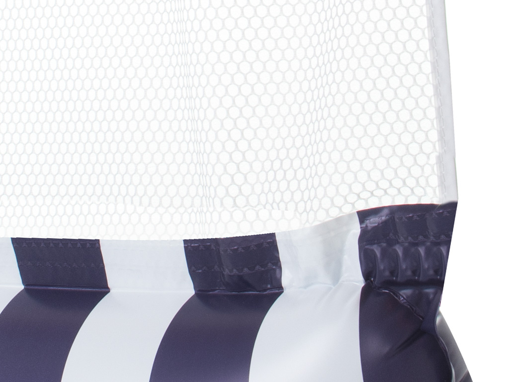 Materac dmuchany fotel krzeslo do plywania 120x70cm granatowy