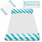 Materac dmuchany plazowy hamak wodny lezak fotel krzeslo do plywania basenu niebieski