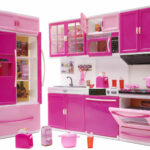 KX6117 Mebelki dla lalek kuchnia 4 segmenty dźwięki LED