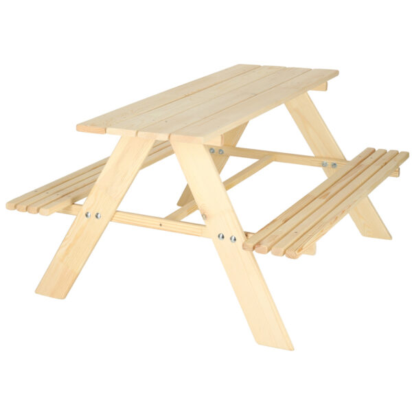 Meble ogrodowe dla dzieci zestaw stolik 2 laweczki drewniane 92 x 78 x 52cm Meble ogrodowe dla dzieci zestaw stolik 2 laweczki drewniane 92 x 78 x 52cm