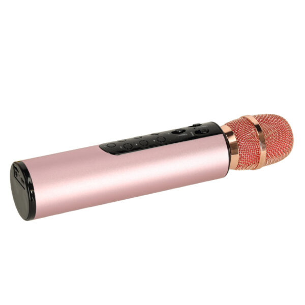 Bezdrôtový mikrofón pre karaoke bluetooth Pink