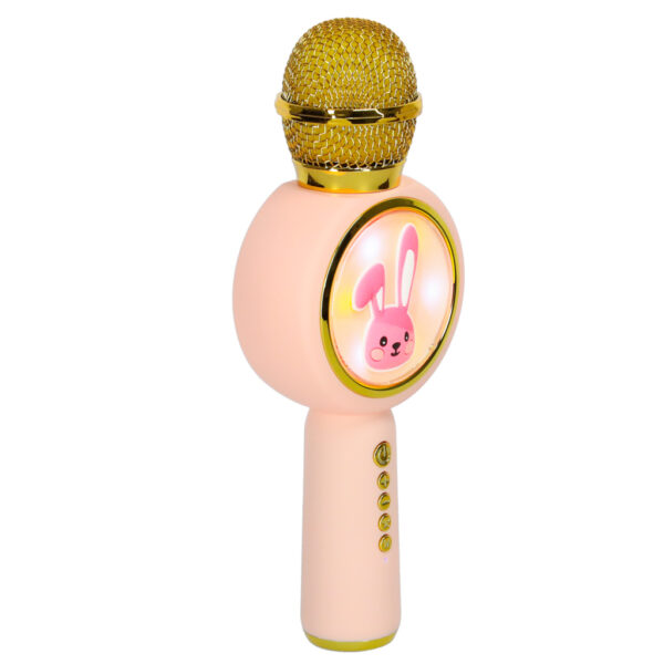Mikrofon bezprzewodowy do karaoke kroliczek rozowy