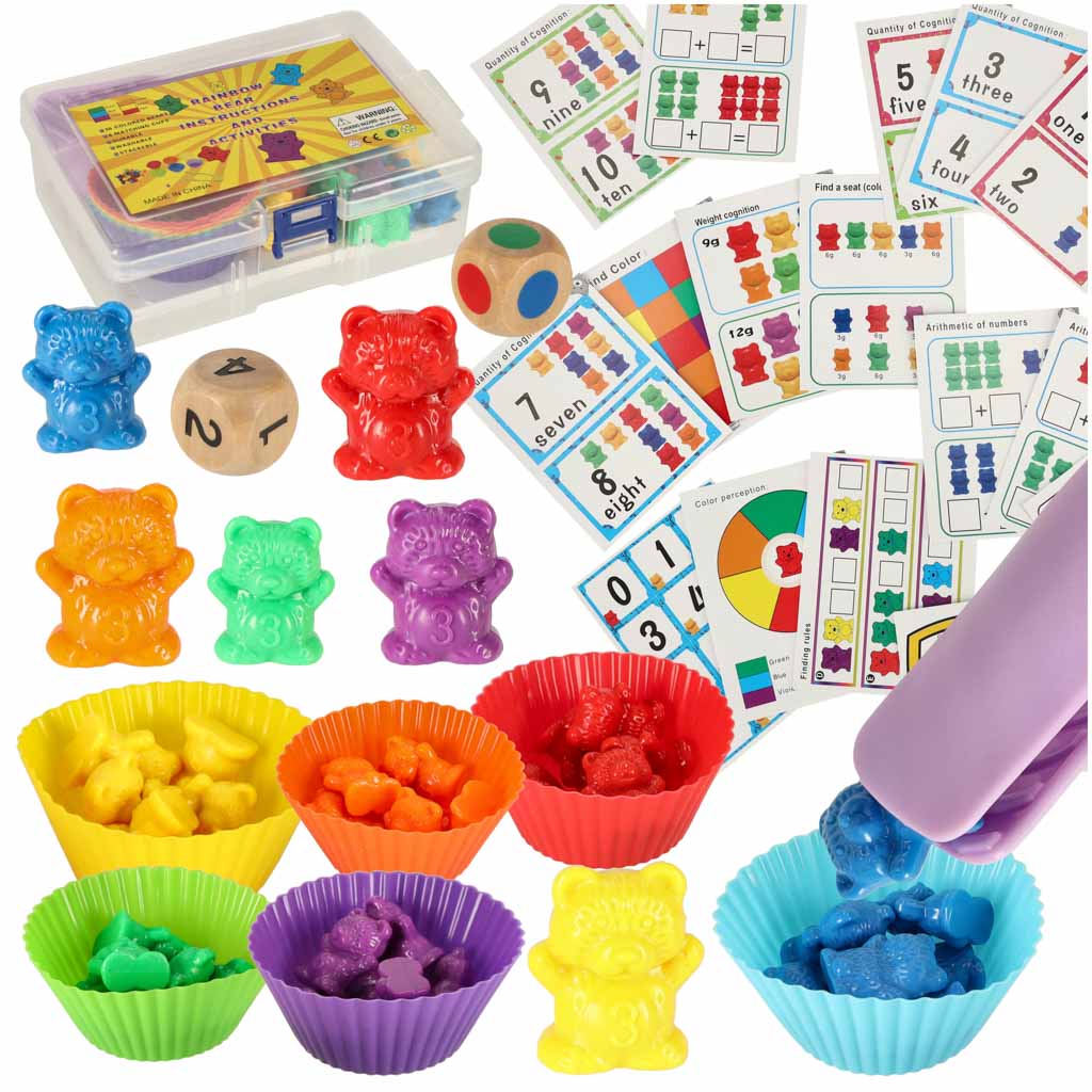 Misie edukacyjne nauka liczenia montessori 44el