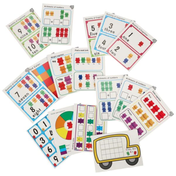 Misie edukacyjne nauka liczenia montessori 44el