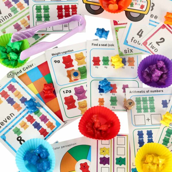 Misie edukacyjne nauka liczenia montessori 44el