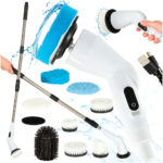 Mop obrotowy elektryczna szczotka do czyszczenia 9 glowicami szczotkujacymi