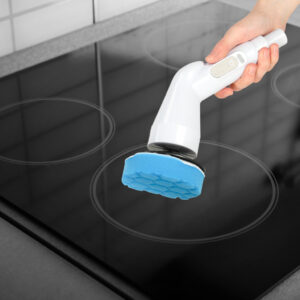Mop obrotowy elektryczna szczotka do czyszczenia 9 glowicami szczotkujacymi