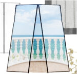 Moskitiera siatka magnetyczna LUARO na drzwi solidna mocny magnes 110x220cm