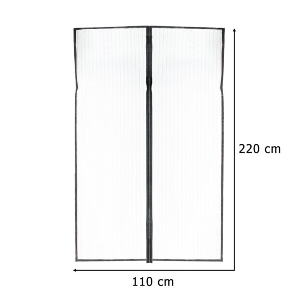 Moskitiera siatka magnetyczna LUARO na drzwi solidna mocny magnes 110x220cm