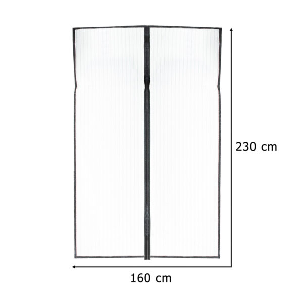 Moskitiera siatka magnetyczna LUARO na drzwi solidna mocny magnes 160x230cm