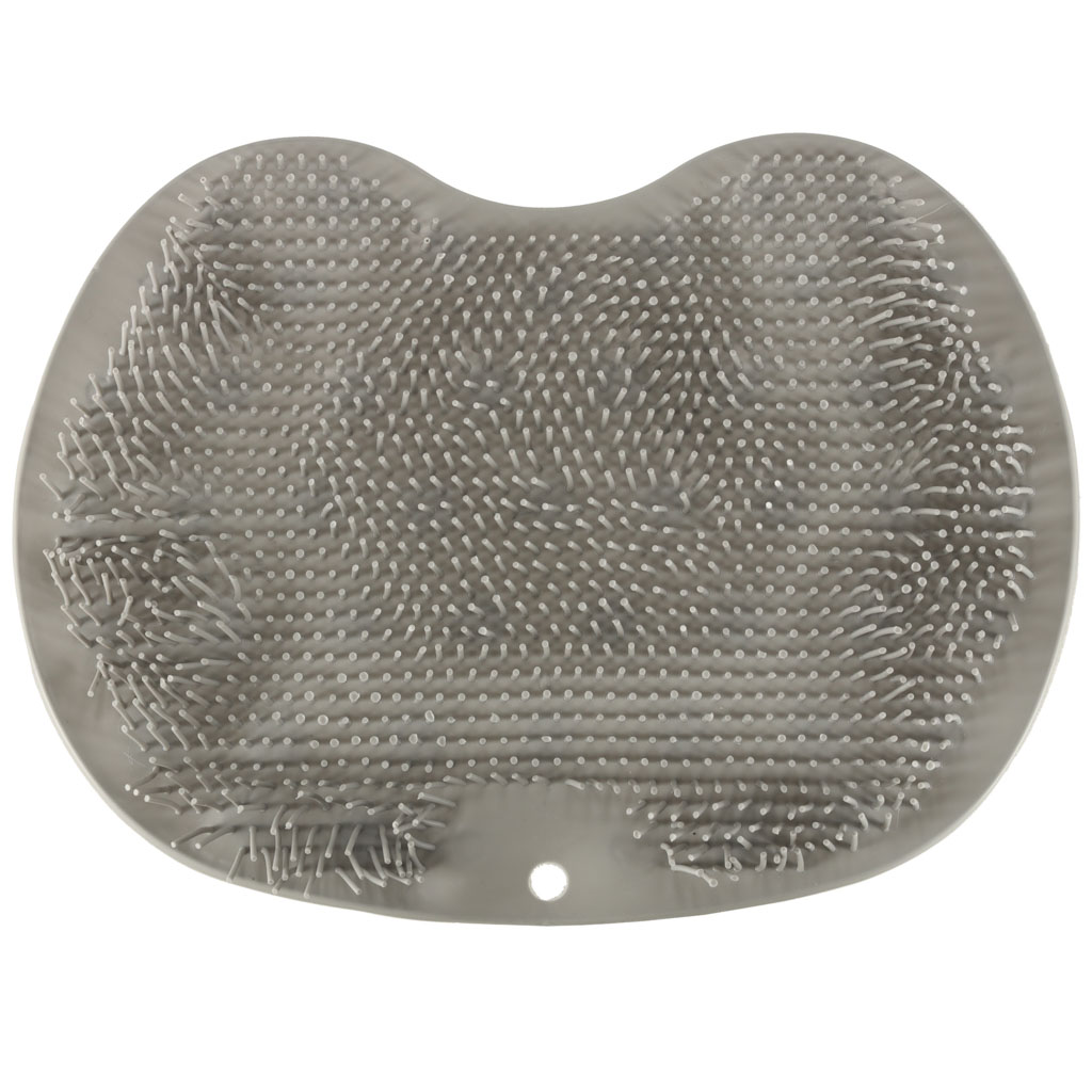 Myjka silikonowa do plecow stop z przyssawkami masazer do mycia szczotka pod prysznic szary