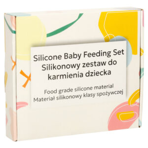 Naczynia silikonowe dla dzieci zestaw 4 elementow mis pomaranczowy