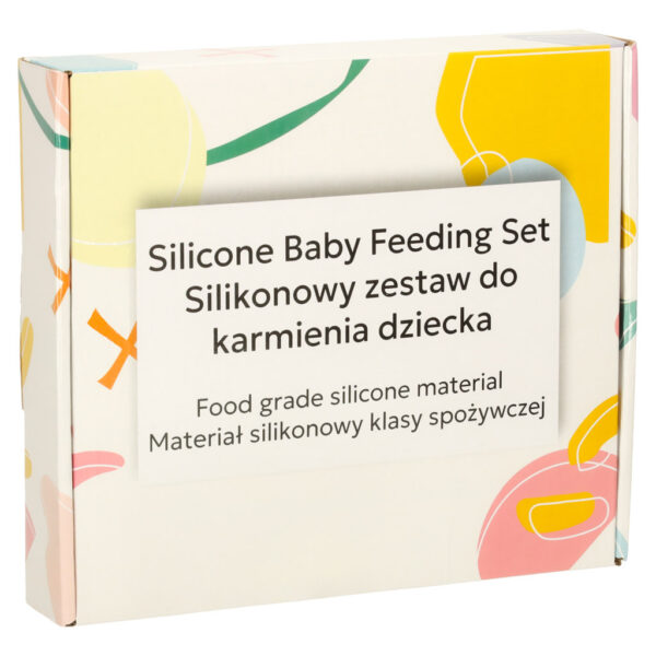 Naczynia silikonowe dla dzieci zestaw 4 elementow mis pomaranczowy