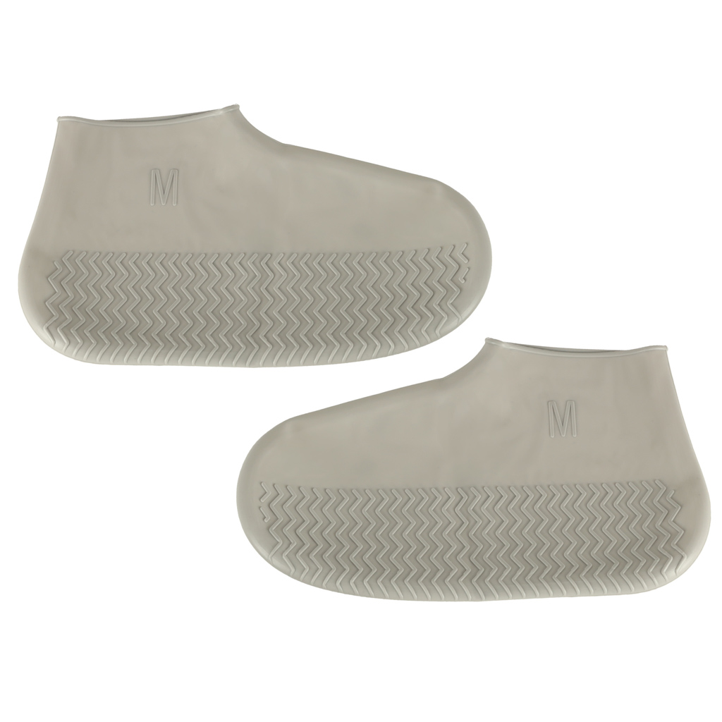 Nakladki przeciwdeszczowe na buty ochraniacze nieprzemakalne przeciwdeszczowe kalosze M szare roz