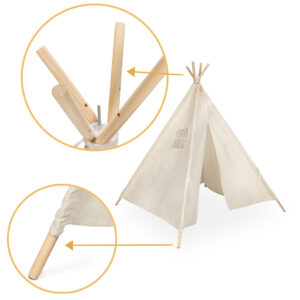 Namiot domek indianski dla dzieci Tipi Wigwam 135cm