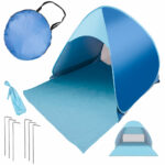 Namiot plazowy ogrodowy samorozkladajacy niebieski