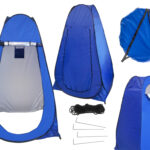 Namiot prysznic przebieralnia przenosne wc niebieski