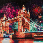 Obraz malowanie po numerach 50x40cm most