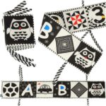 Ochraniacz do lozeczka ksiazeczka mata edukacyjna ochronna dla niemowlat cyfry litery