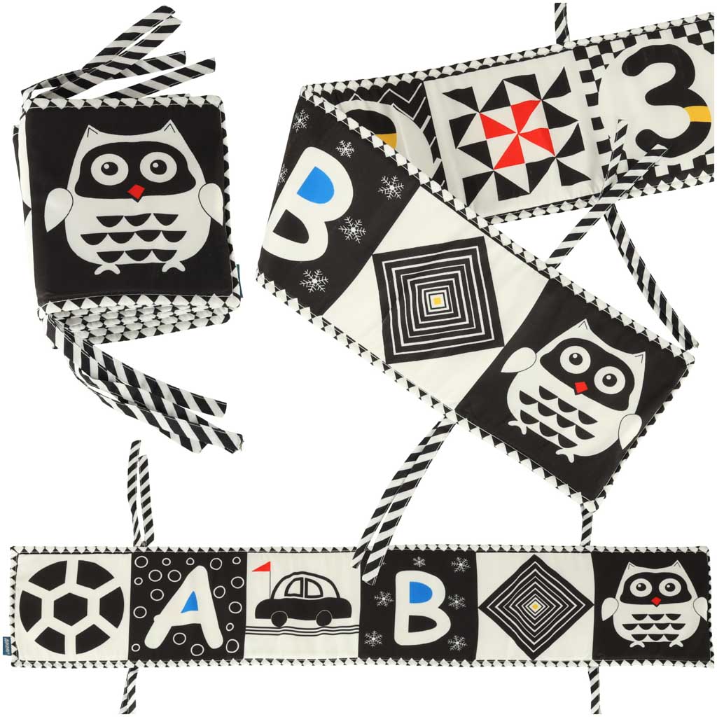 Ochraniacz do lozeczka ksiazeczka mata edukacyjna ochronna dla niemowlat cyfry litery