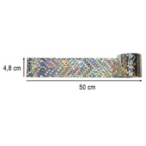 Odstraszacz ptakow tasma odblaskowa odstraszajaca ptaki 4 8cm x 50m 1 sztuka