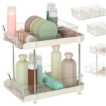 Organizer na biurko do kuchni lazienki akrylowy dwupoziomowy