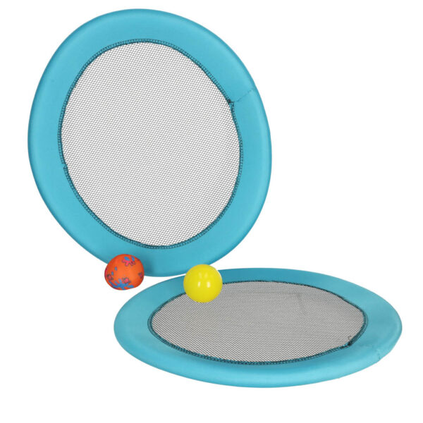 Paletki do gry rakiety z siateczki zestaw 2 pilki i paletki 44cm
