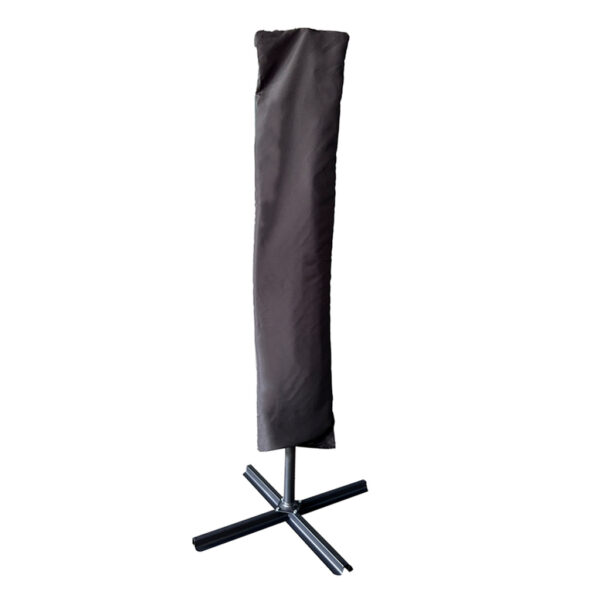 Parasol ogrodowy duzy skladany z wysiegnikiem 290cm czarny