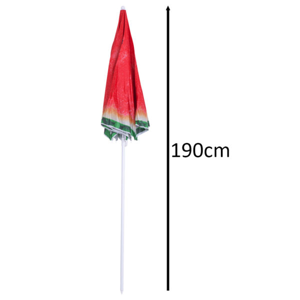 Parasol ogrodowy plazowy regulowany 150cm lamany arbuz