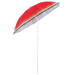 Parasol ogrodowy plazowy regulowany 150cm lamany arbuz