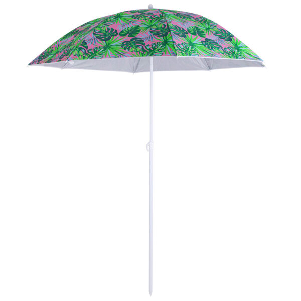 Parasol ogrodowy plazowy regulowany 150cm lamany liscie