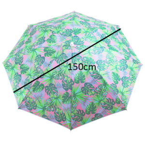 Parasol ogrodowy plazowy regulowany 150cm lamany liscie