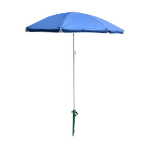 Parasol ogrodowy plazowy regulowany lamany skladany UV 150cm niebieski