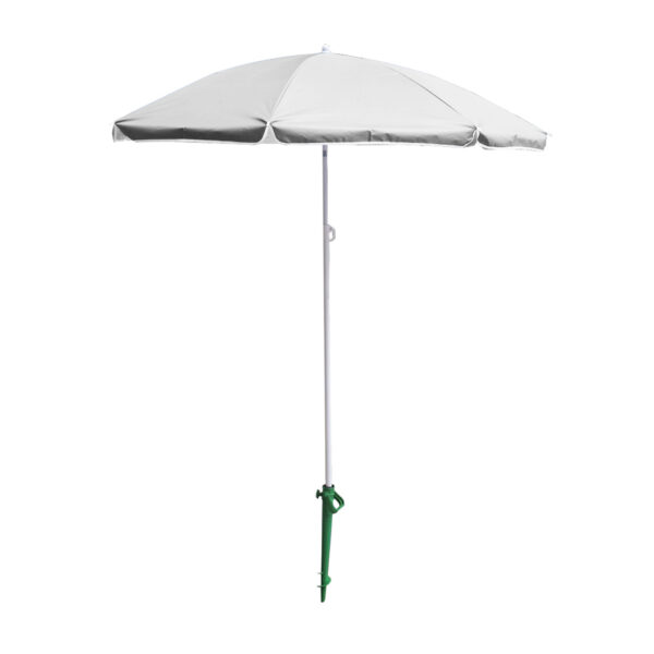 Parasol ogrodowy plazowy regulowany lamany skladany UV 150cm szary