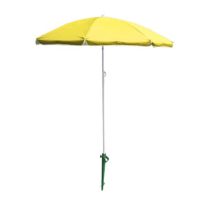 Parasol ogrodowy plazowy regulowany lamany skladany UV 150cm zolty