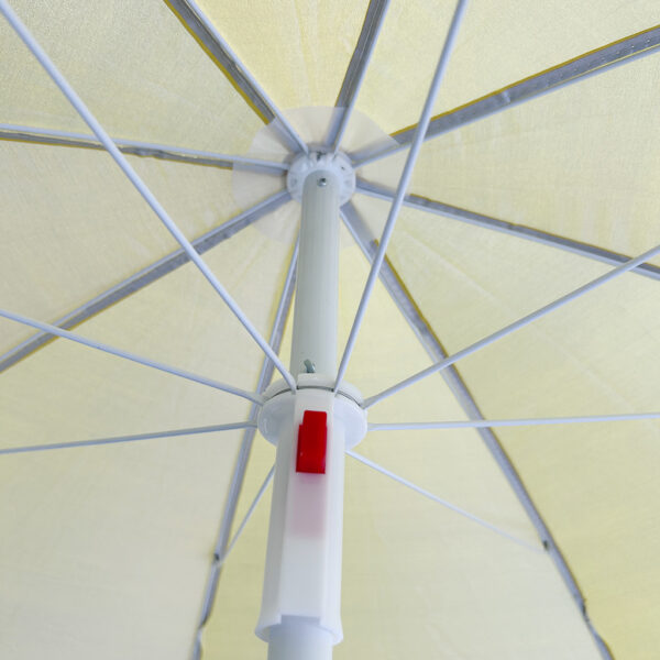 Parasol ogrodowy plazowy regulowany lamany skladany UV 150cm zolty