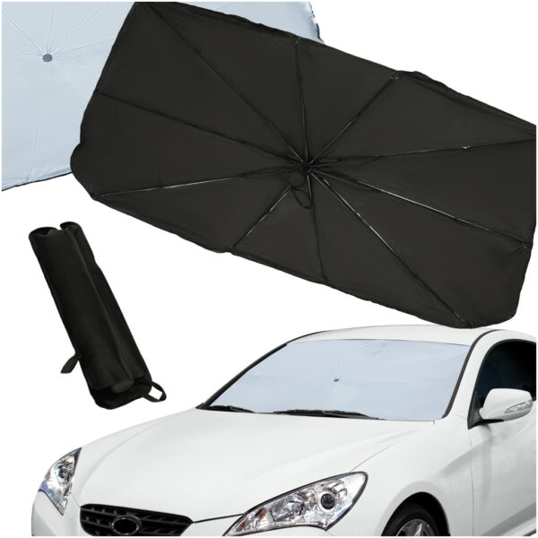 Parasol oslona przeciwsloneczna na przednia szybe do samochodu auta mata skladana UV 78x130cm