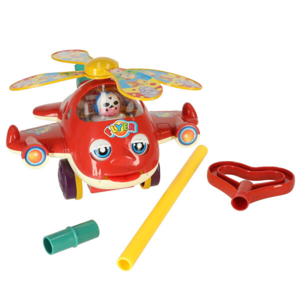 Pchacz na kiju samolot helikopter z dzwiekiem