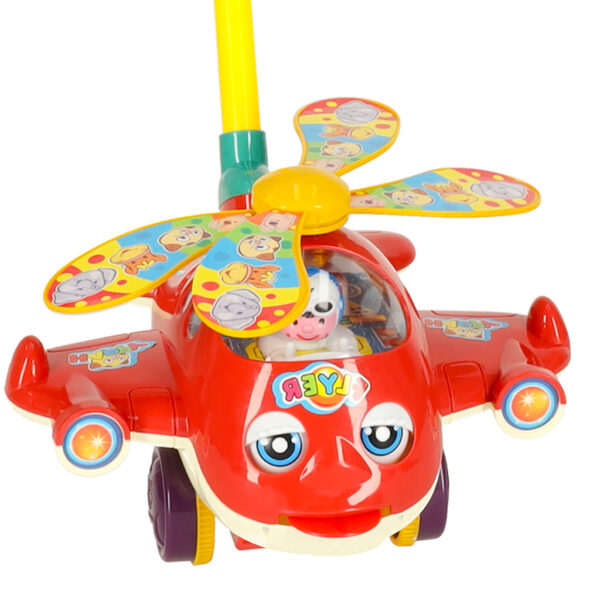 Pchacz na kiju samolot helikopter z dzwiekiem