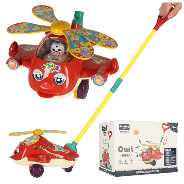 Pchacz na kiju samolot helikopter z dzwiekiem