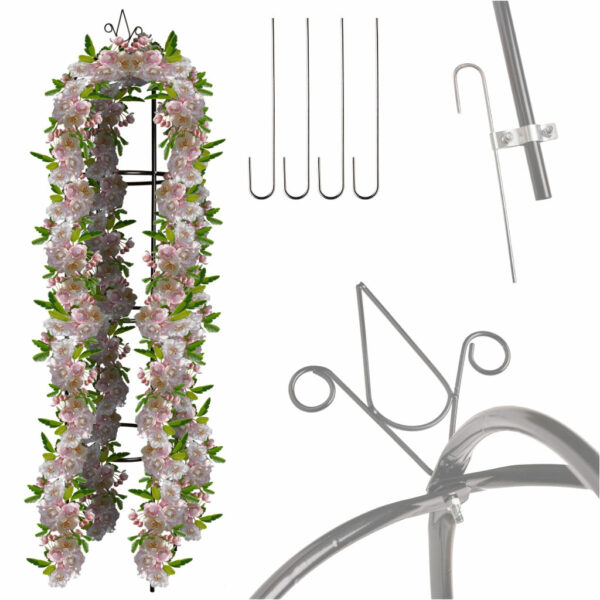 Pergola ogrodowa kolumnowa slup kolumna dzwon stojak na roze kwiaty pnace metalowa 195 cm Pergola ogrodowa kolumnowa slup kolumna dzwon stojak na roze kwiaty pnace metalowa 195 cm