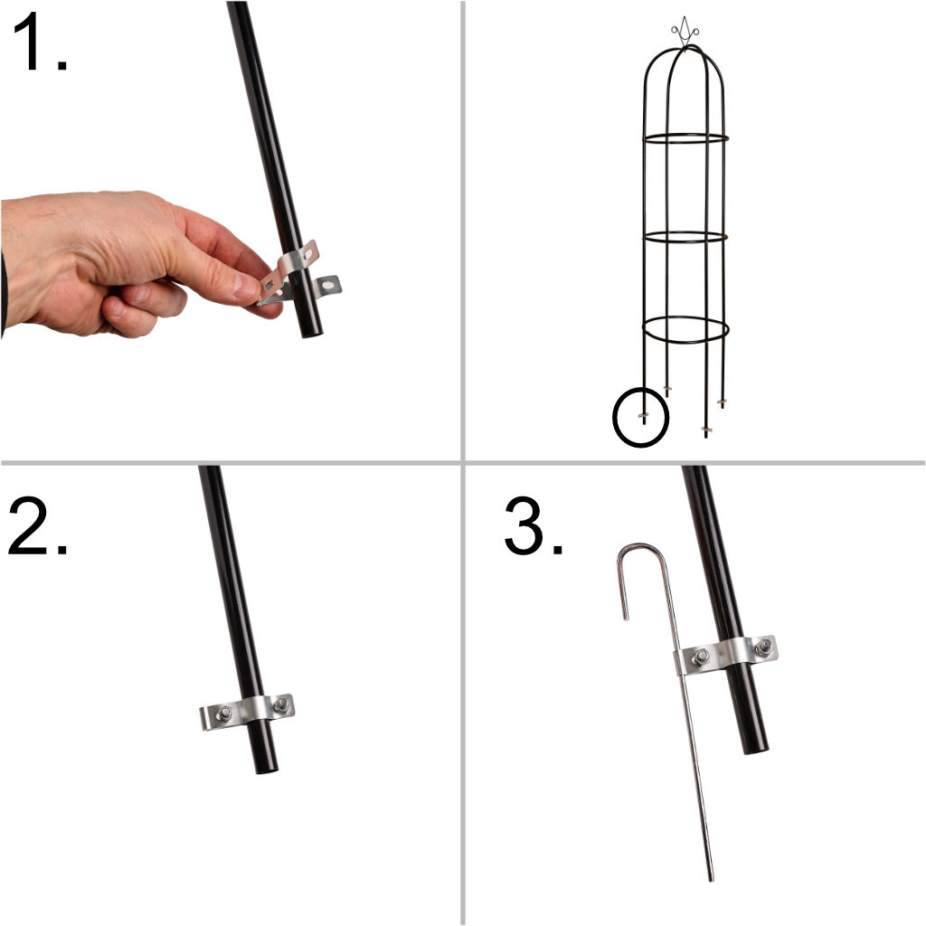 KX3305 Tyczka palik do pomidorów roślin 120 cm 10 szt
