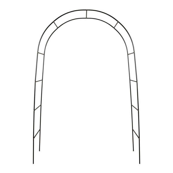 Pergola ogrodowa luk uchwyt na roze kwiaty bluszcz pnacza metalowa 240 x 140 cm