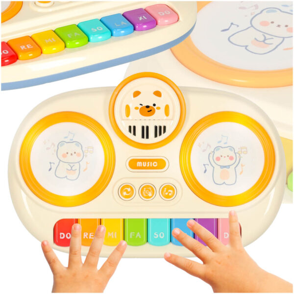 Pianinko organki interaktywne dla dzieci edukacyjne bezowy Pianinko organki interaktywne dla dzieci edukacyjne bezowy